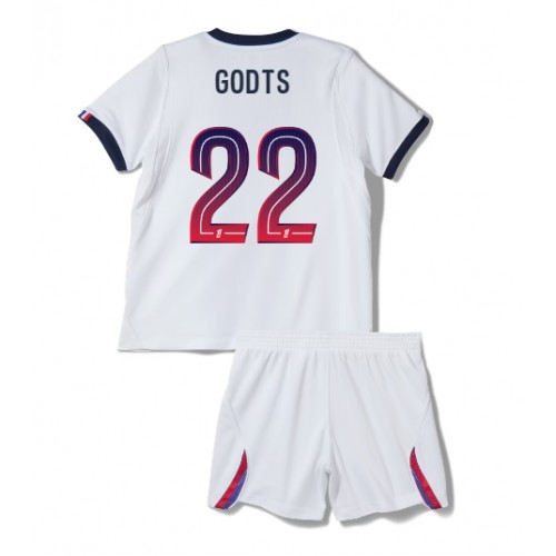 Paris Saint-Germain Mika Godts #22 Vieras Peliasu Lasten 2026-27 Lyhythihainen (+ Lyhyet housut)